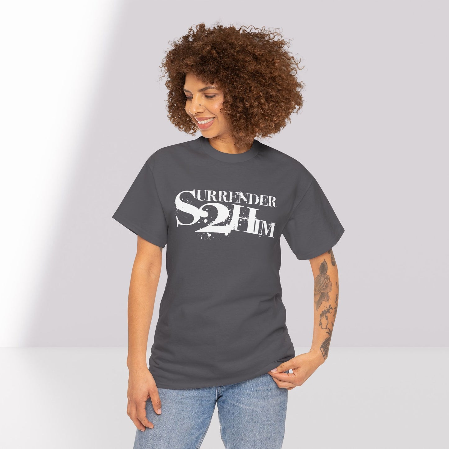 S2H Unisex G Tee with White Logo