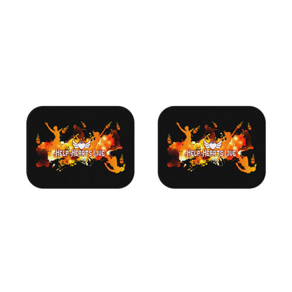 Car Mats - rear set "Help Hearts Live" (black)