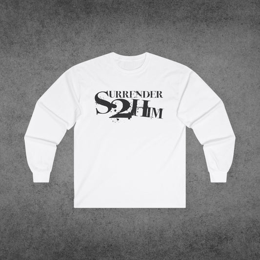 S2H Unisex Long Sleeve Tee with Black Logo